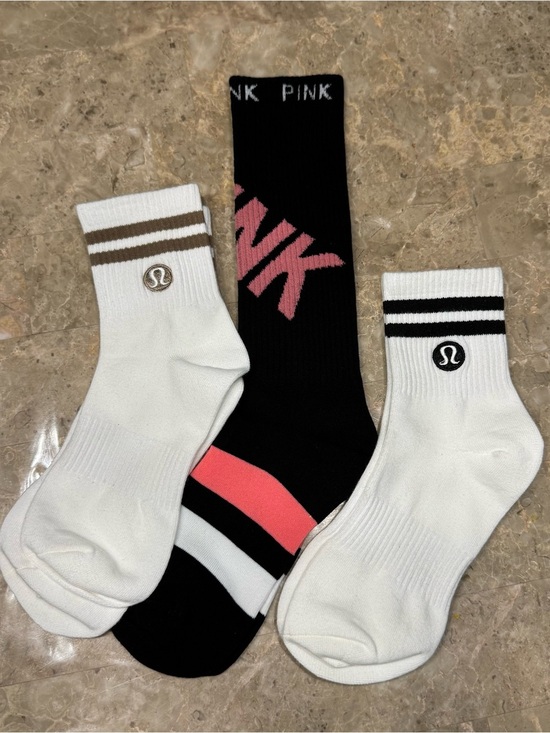 lululemon athletica Other - New Women’s Lululemon Athletica Socks and Pink sock set
3 pairs Size Medium